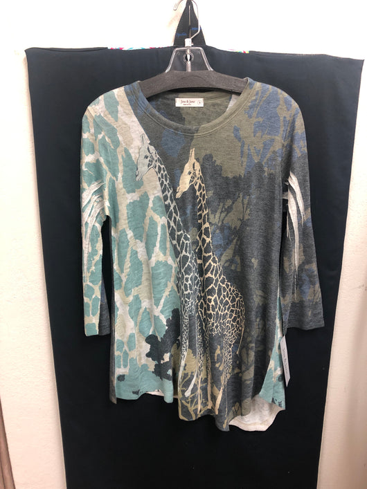 Jess&Jane green giraffe tunic