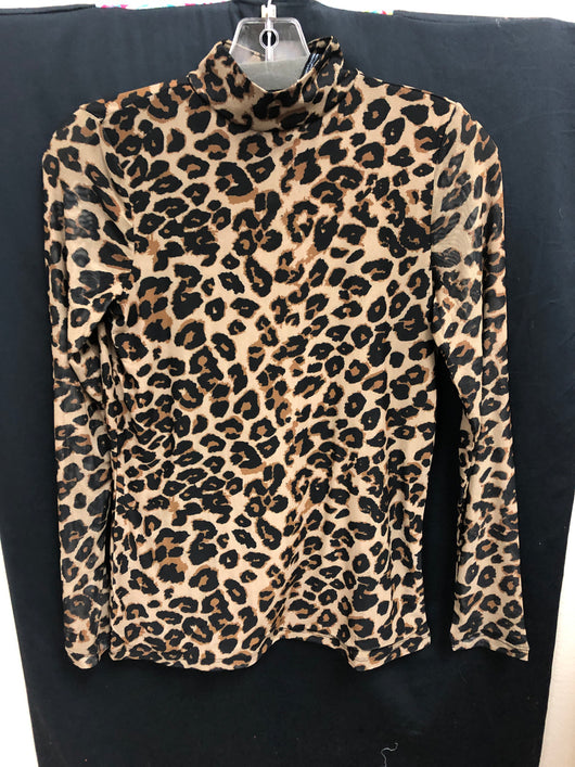 Fdj mesh leopard long sleeve