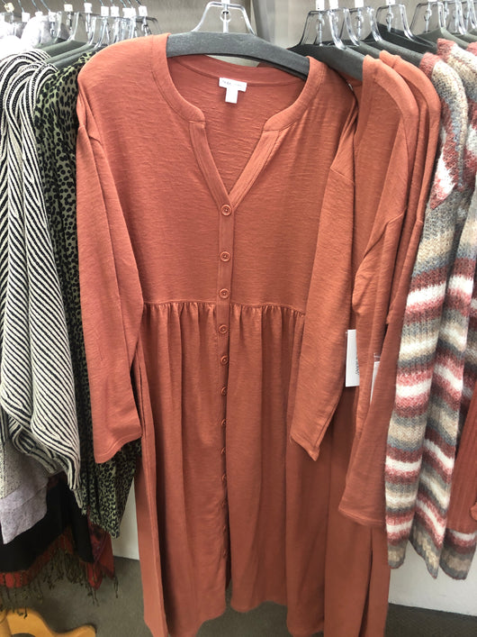 Tribal auburn dress