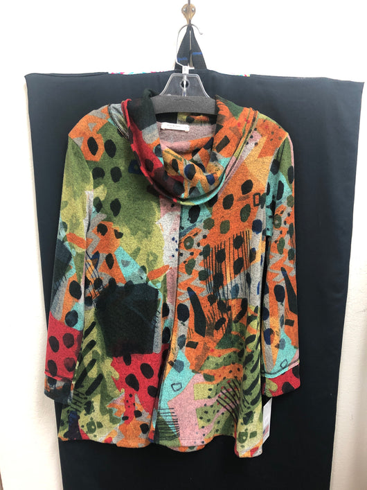Jess&jane cowl orange tunic