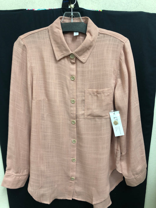 Tribal long sleeve rose clay shirt
