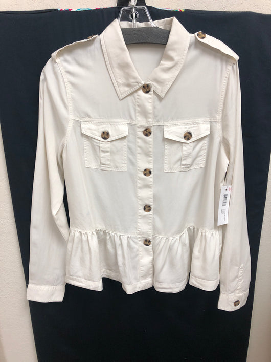Tribal shirt/jacket bone flare bottom